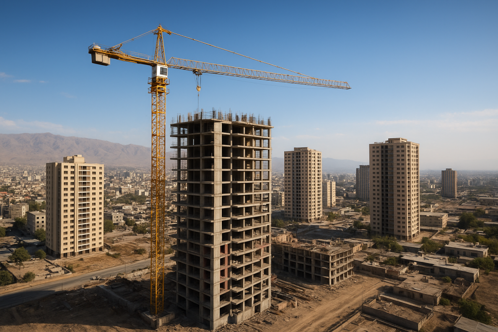 Iran construction market under the sky