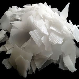 caustic soda flakes close up photo