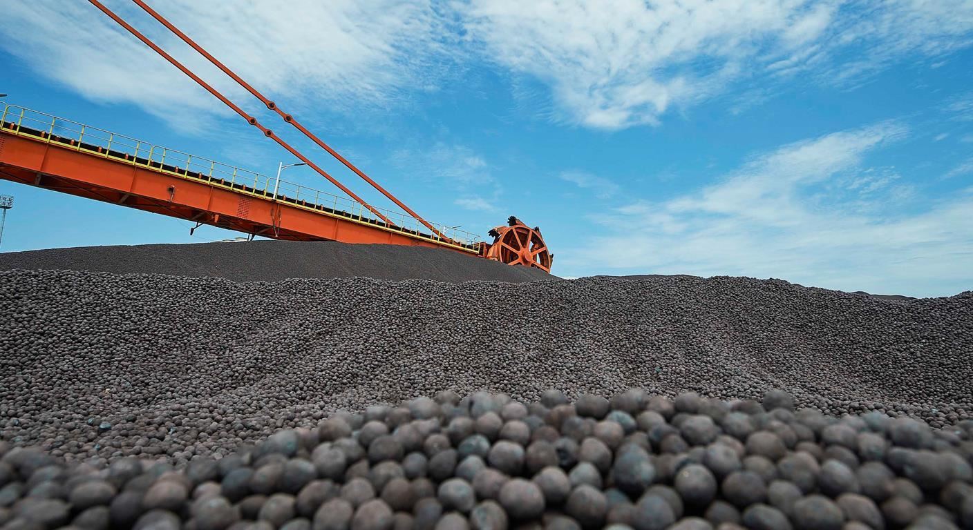 Iron ore pellets with uniform size and high strength for steelmaking