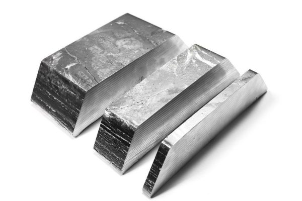 High-purity Zinc Ingot stacked for industrial use