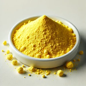 Finely ground yellow powder sulfur sourced from private Iranian plants, ready for export.